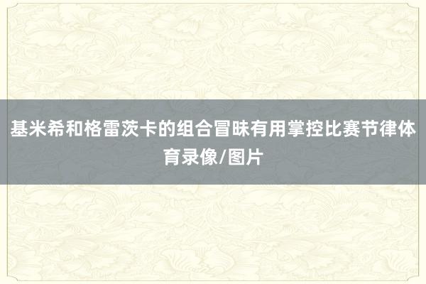 基米希和格雷茨卡的组合冒昧有用掌控比赛节律体育录像/图片