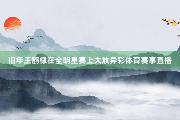 旧年王鹤棣在全明星赛上大放异彩体育赛事直播