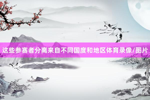 这些参赛者分离来自不同国度和地区体育录像/图片