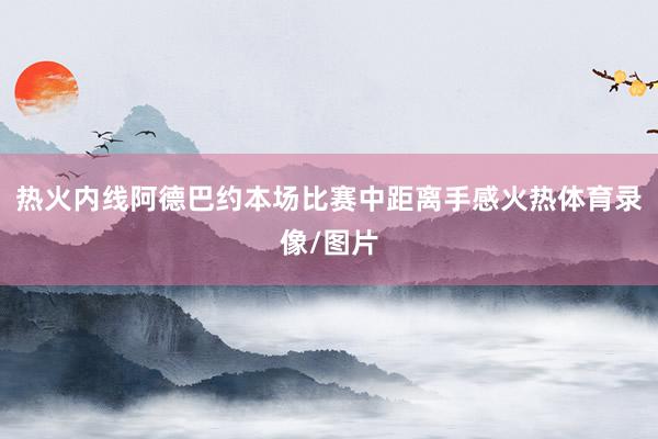 热火内线阿德巴约本场比赛中距离手感火热体育录像/图片