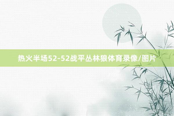 热火半场52-52战平丛林狼体育录像/图片