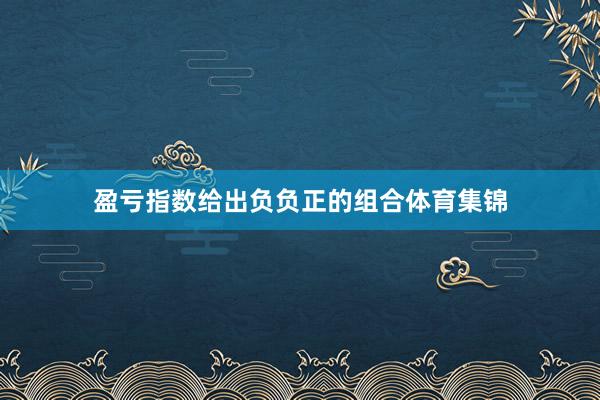 盈亏指数给出负负正的组合体育集锦