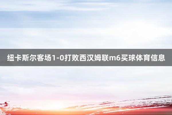 纽卡斯尔客场1-0打败西汉姆联m6买球体育信息
